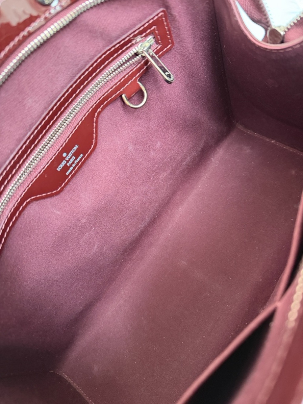 Louis Vuitton Patent Leather Satchel in Deep Wine - Picture 3 of 9